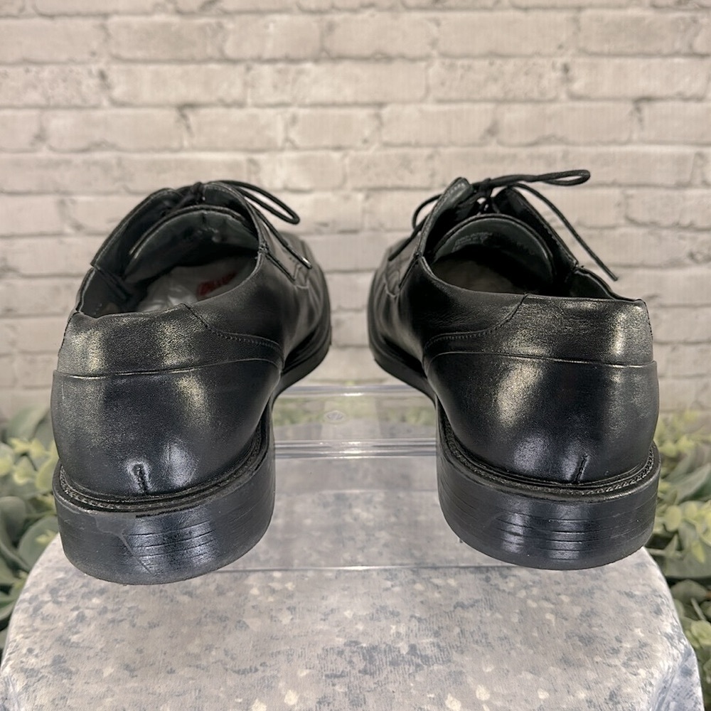 DOCKERS “Perspective” Black Leather Square Toe Dress Oxfords Mens 9.5M🖤VGUC - Picture 6 of 11